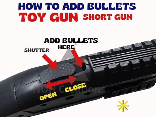 Image of NOH Short Gun with BB Bullets, Toy Gun for Kids, Safe Long Range Shooting Toy