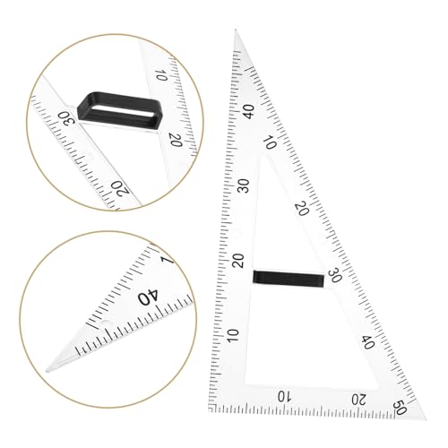 Accesorio de enseñanza de matemáticas con regla de 60 grados escolar 7