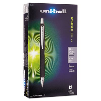 Jetstream RT stylo roller rétractable fini les taches d'encre noire avec cette formule imperméable
