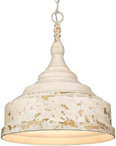 Keating 3 Light Pendant Antique Ivory