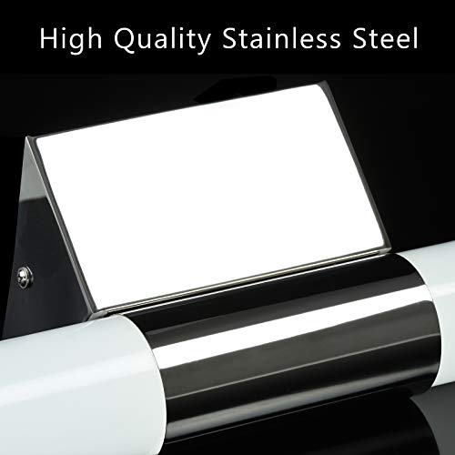 Letsun Led Vanity Light Acrylic Bathroom Lighting Fixtures Over Mirror 12W Vanity Light Fixtures 18 Inches Bathroom Light Fixtures 6000K Cool White Vanity Lights For Mirror Plastic Tube Wall Scones #TOP2