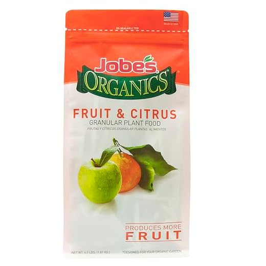 Jobe’s Organics Granular Garden Fertilizer, Easy Plant Care Fertilizer for Fruit and Citrus Plants and Trees, 4 lbs Bag