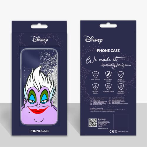 Ert Group Mobile Phone Case For Apple Iphone 12 Pro Max Original And Officially Licensed Disney Pattern Ursula 002 Optimally Adapted To The Shape Of The Mobile Phone, With Glitter Overflow Effect #TOP1