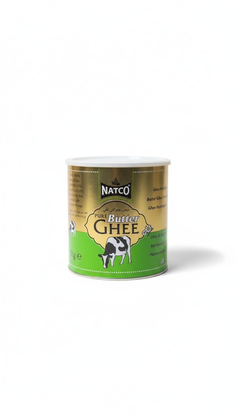Natco Pure Butter Ghee Mantequilla Clarificada 2kg 100% Natural Sin Aditivos