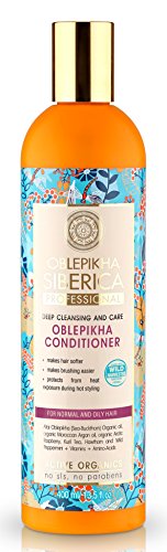 Oblepikha C‑Berrica Conditioner for Normal & Oily Hair 400 ml. With Sea Buckthorn Oil, Arctic Raspberry and Organic Mint