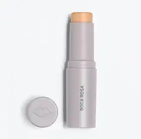 Boca Rosa Base BR14, Alta Cobertura, Longa Duração, Toque Aveludado, Maquiagem Profissional, Base Hipoalergênica Vegana em Bastão, 12g