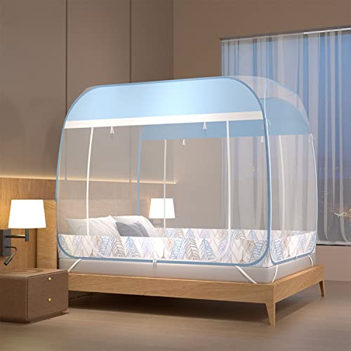 Tente moustiquaire pop-up pliable grand auvent de lit pour camping jardin