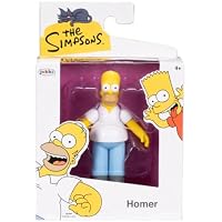 JAKKS Pacific The Simpsons Wave 1 Homer - Mini figura de 6.3 cm