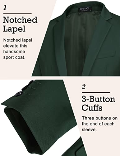 Image of COOFANDY Mens Sport Coat Casual Blazer One Button Business Suit Jacket