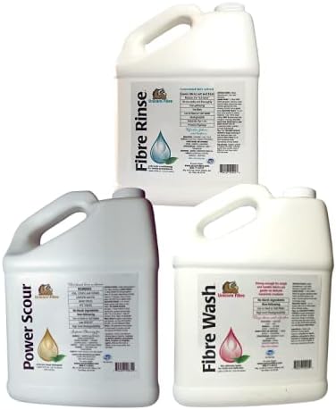 UNICORN FIBRE Bundle Gal. Unicorn Power Scour, jabón de fibra de unicornio y enjuague de fibra de unicornio. Detergente líquido para todo tipo de