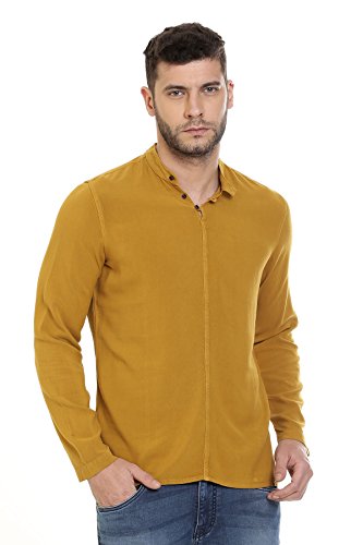 Image of Identiti Long Sleeves Solid Slim Fit 100% Viscose Casual Shirt /Kurta for Men