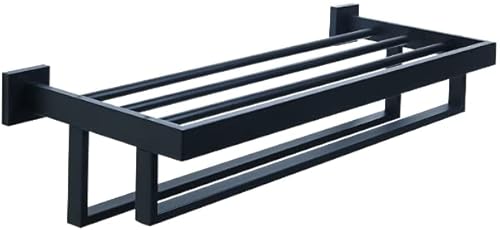 Alise Towel Rack,Towel Hanger Towel Shelf With Double Towel Bars For Bathroom And Lavatory,Sus 304 Stainless Steel Wall Mount Tower Holder Racks Matte Black,Goy8002-B 24-Inch #TOP10