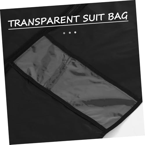 Garment Cover Bag Heavy Duty Dust Protector for Coats and Jackets Transparent Hanging Storage for Closet Organization Black3