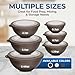 Bakken Master 12 Piece Plastic Nesting Bowls with Lids - Mixing Bowls Set includes 6 Prep Bowls and 6 Lids, BPA-Free, Reusable Meal Prep Containers, Microwave, Freezer & Dishwasher Safe, Brown
