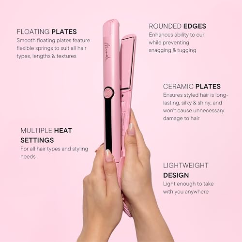 Plancha de Pelo Cerámica Mermade 1.1" Rosa miniatura 7