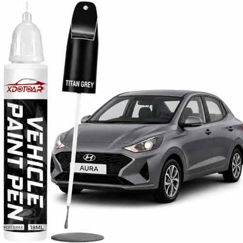 Image of xdotoar Car Touch Up Paint Pen for Tata TIAGO DAYTONA GREY | Factory Color Matched 2K Paint Technology | Car Scratch Remover & Paint Chip Repair | Quick Dry Formula | Rust Protection | 18ml