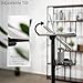 VIVO Mobile 24 x 16 inch Lectern Podium, Height Adjustable Steel Rolling Laptop Cart on Wheels, Black, CART-V03E