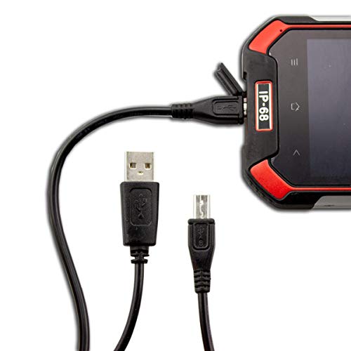 caseroxx USB cable, Data cable for Blackview BV6000, USB cable as charging cable or for data transfer in black - Image 4