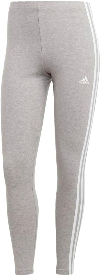 adidas Womens Essentials Striped High Waisted Leggings Casual Comfort Technology - Grey - Image 2