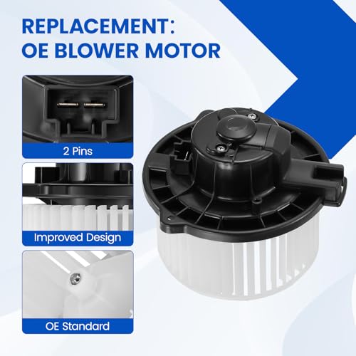 Image of HVAC Blower Motor 79310S84A01 Compatible with Honda Accord Odyssey Pilot 03-08, Compatible with Acura MDX 01-06, 79310S3VA01, 700002, A /C Blower Motor Assembly