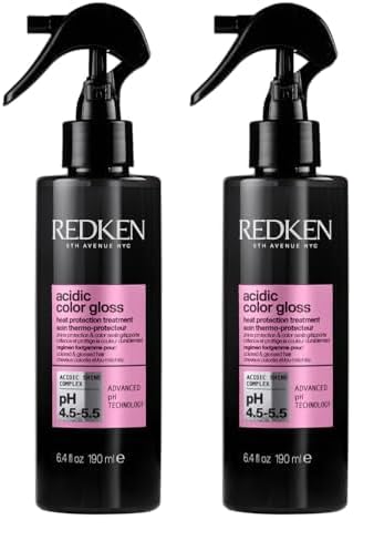 Redken Leave-In Spray für Farberhalt, Glanz und Hitzeschutz bis zu 230°C bei gefärbtem Haar, Power Glanz für bis zu 3 Tage, Schutzschild-Technologie, Acidic Color Gloss Leave-In, 190 ml