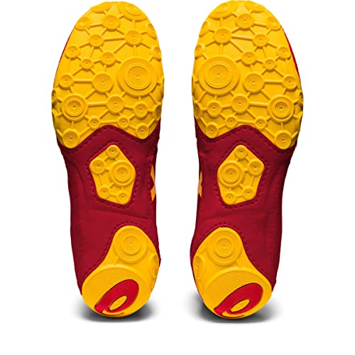 Asics Men's Dan Gable Evo 2 Wrestling Shoes, 10, Cranberry/Saffron #TOP4