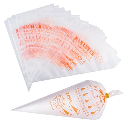 LABOTA 200 Piece Disposable Cream Pastry Bags 10inch Piping Bags for Cake Decoration and Desserts