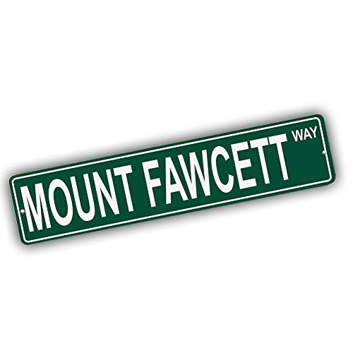 Brotherhood Aluminum Street Sign for Mount Fawcett - Alaska Man Cave Decor