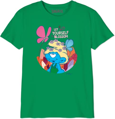 Les Schtroumpfs Bosmurfts027 Camiseta, Verde Prado, 6 Años para Niños