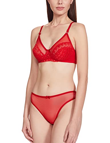 Softline Butterfly 1065 Stret LACE Bra Set B_Cup RED -80