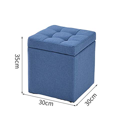 Pouf coffre de rangement résistant pour ranger et s'asseoir sans encombrer les petits espaces - 4