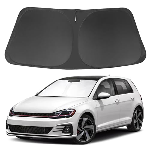 Windshield SunSshade Compatible with 2013-2021 Volkswagen Golf GTI e-Golf VW Golf R 4 Door Hatchback...