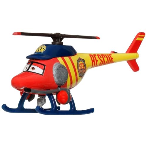 Cars de Disney y Pixar Diecast Hélicoptère de Sauvetage pour Enfants de 3 Ans et Plus