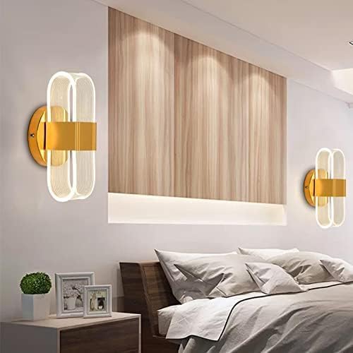 Image of OJIT Modern LED Wall Light | 3 Color Modes (Warm, Neutral, Cool White) | Indoor Wall Lamp for Bedroom, Living Room, Hallway Etc