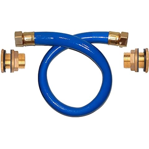 RAINPAL RBL022P Premium Rain Barrel Linking Kit(Two Brass Bulkhead Fittings and One 2 FT 3/4" I.D. Hose) Cover