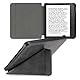 kwmobile Hülle kompatibel mit Tolino Vision 6 Hülle - Kunstleder Case - eReader Schutzhülle - Cover Anthrazit