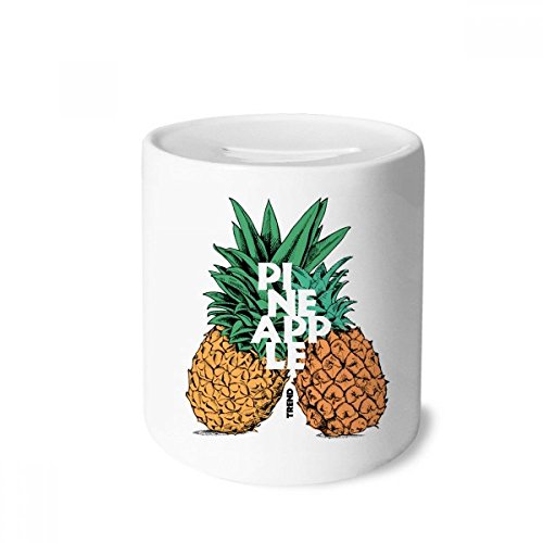 Tirelire en céramique ananas pour ranger la monnaie éparpillée des petits et grands