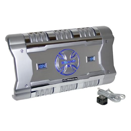 Sound Around 2 Channel Car Stereo Amplifier 588W Power 2-Channel Bridgeable Audio Auto Small Speaker Amp Box w/ MOSFET Crossover, Bass Boost Control, Electronic Crossover Tri-Mode XFLSQ588X2