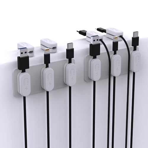 Chargeworx Pacote com 10 suportes magnéticos para mesa de cabecei...