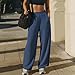 Women Sweatpants Wide Leg Loose Fit High Elastic Waisted Pants Fall Fashion Clothes Work Travel Solid Color Outfits S-2XL