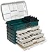 Plano 4-Drawer Tackle Box Green Metallic/Silver ,One Size