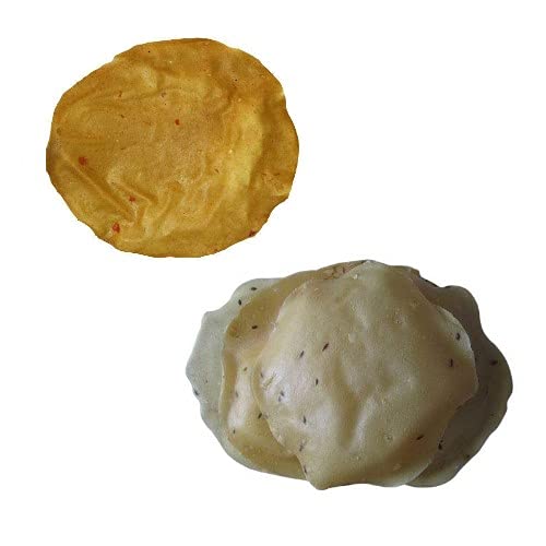 Anuvan®Feel The Utsav Special Papad Combo | Makka Papad 400Gm +Chawal Papad 400Gm | Special Papad Combo (800Gm)