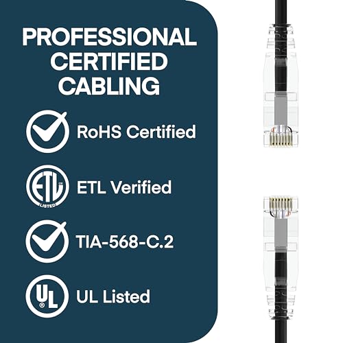 Cable Ethernet Cat6 Patch 10ft Pack 10 ClearFit miniatura 5