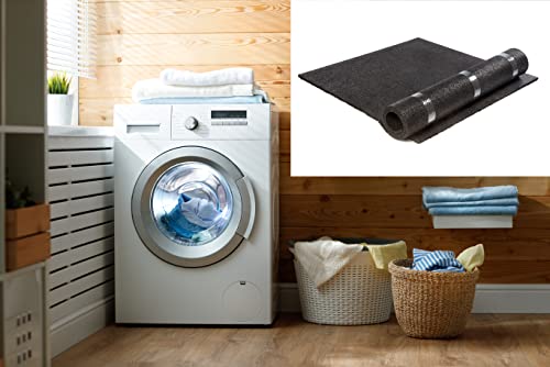 ASLON Anti-Vibration Washing Machine Mat - 6mm Thick Rubber | 60x60cm