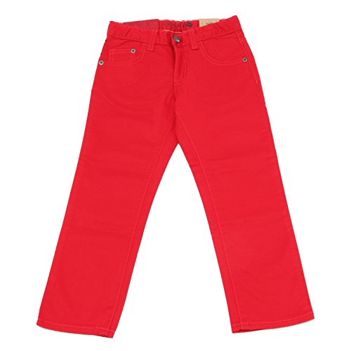 Armani Junior pantalon en coton rouge fini les vêtements inconfortables