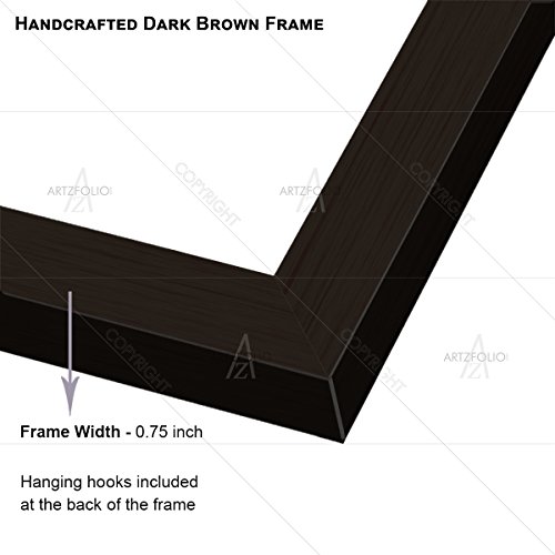 Image of ArtzFolio Wavey | Bulletin Board Notice Pin Board | Vision Soft Board Combo with Thumb Push Pins & Sticky Notes | Dark Brown Frame | 20 x 20 inch (51 x 51 cms)