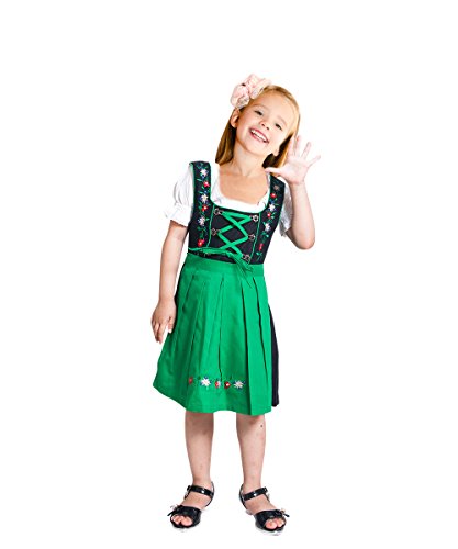 Children Dirndl Dik07 3 pcs. Size 6, Oktoberfest drindle-s dress-es costume-s - Thumbnail 6