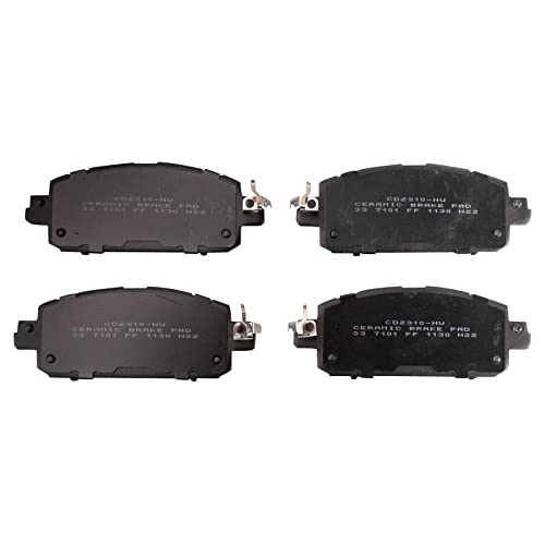 TRQ Front Brake Pad and Rotor Set Ceramic Coated Drilled Slotted Rotors Compatible with 2021 Nissan Kicks 2020-2022 Sentra by TRQ - Image 9