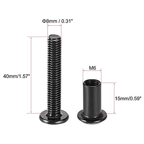 ZAANHA 10sets M6 Hex Socket Screw Post Binding Screws Leather Fastener 35mm 40mm 45mm 50mm Length Ca