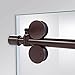 DreamLine Enigma-XO 56-60 in. W x 76 in. H Fully Frameless Sliding Shower Door in Oil Rubbed Bronze, SHDR-61607620-06